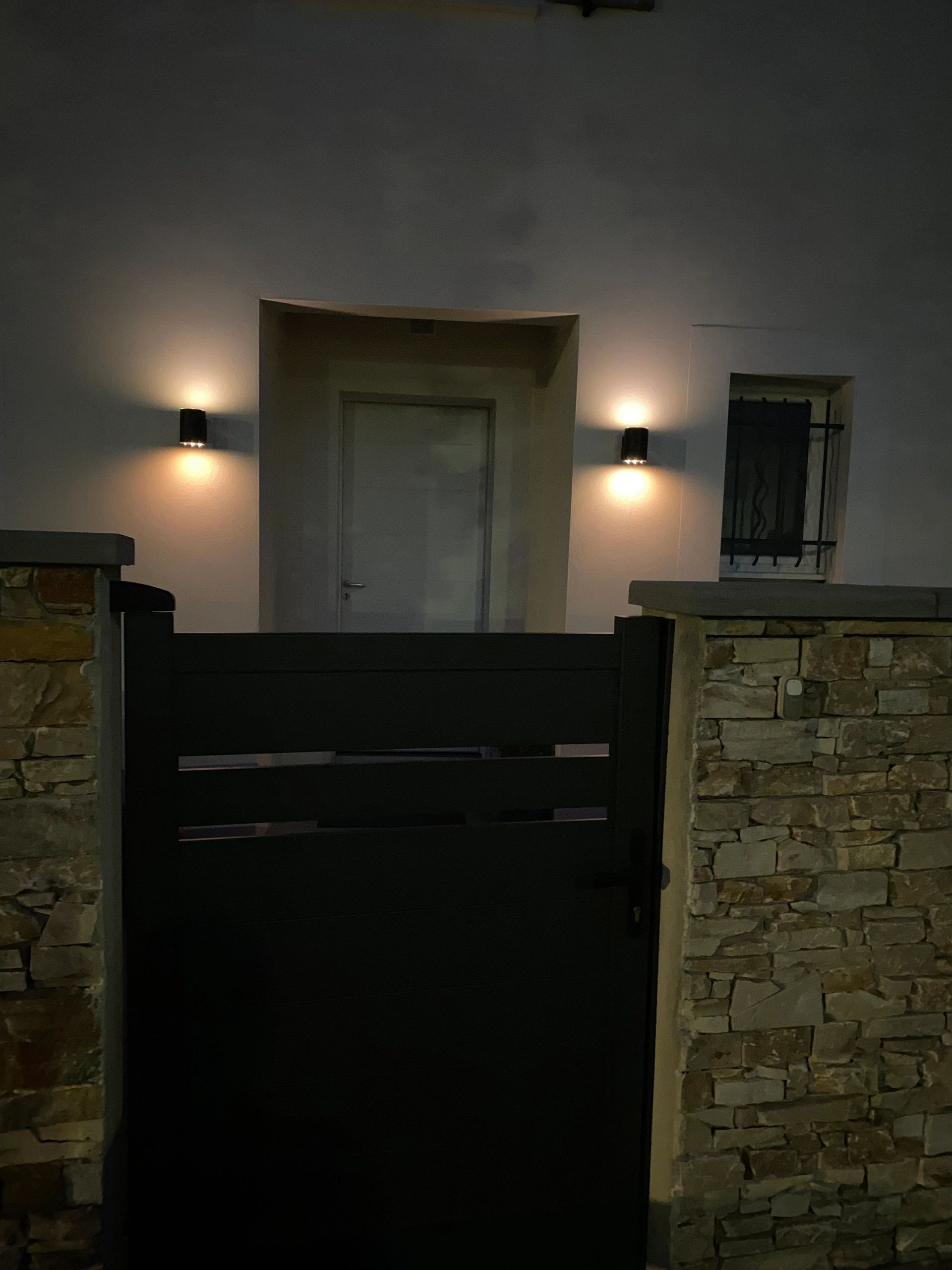 Solar LED wandlamp up downlight Sverre rond