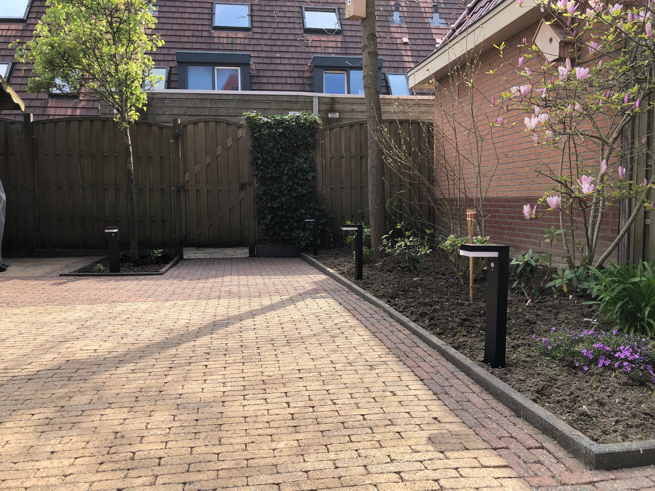 Solar LED staande lamp Oslo met bewegingssensor