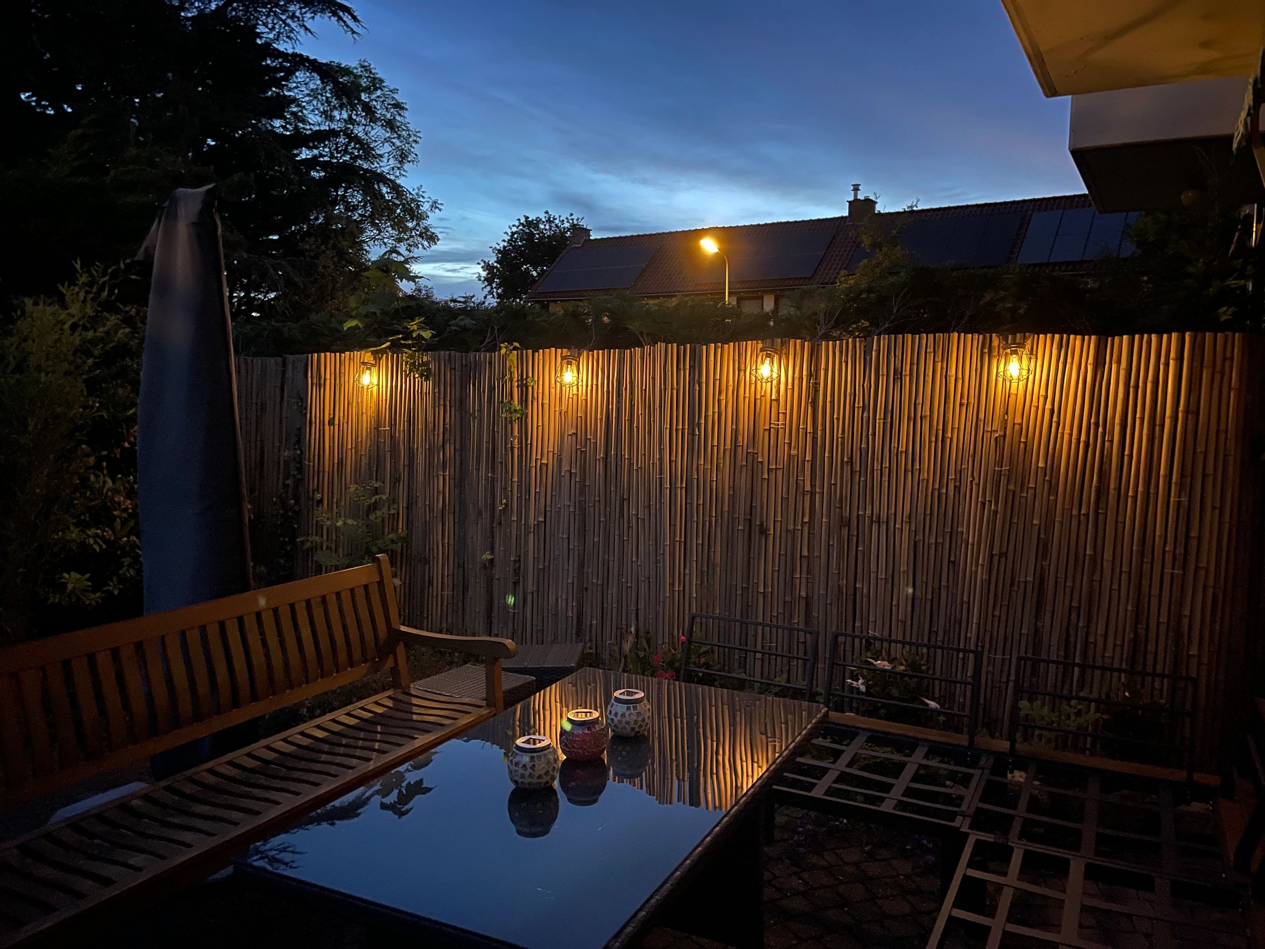 Solar LED lamp Vogue zwarte buitenlamp op zonne energie