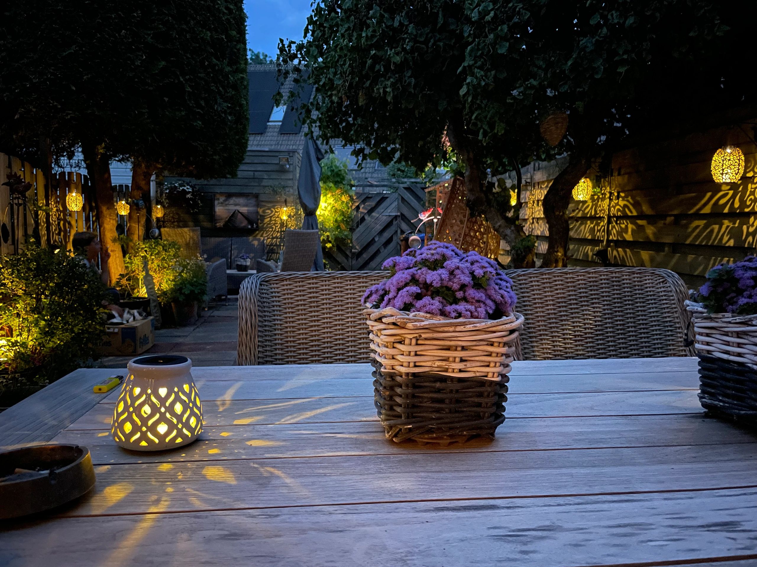 Voordeelset Solar LED tafellamp Agadir 3 stuks op zonne-energie met mooi lichteffect