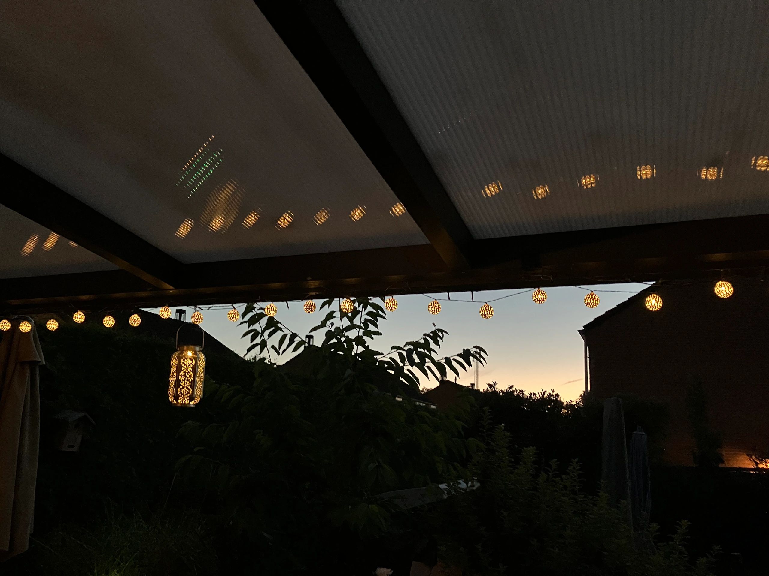 Solar lichtslinger Marrakech met 20 warm witte led lampen