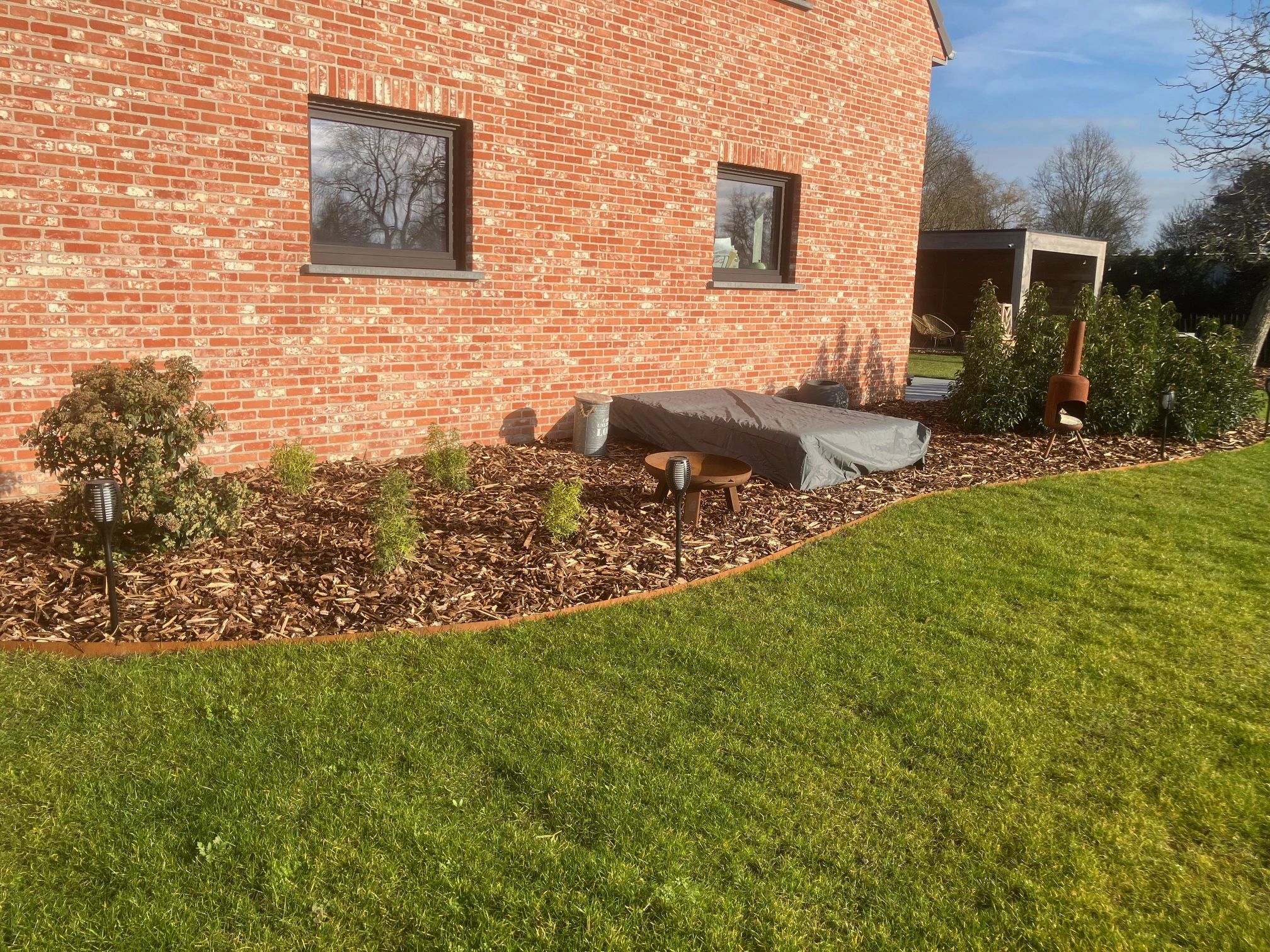 Solarlamp Fakkel voordeelset 3 zwart met schemersensor