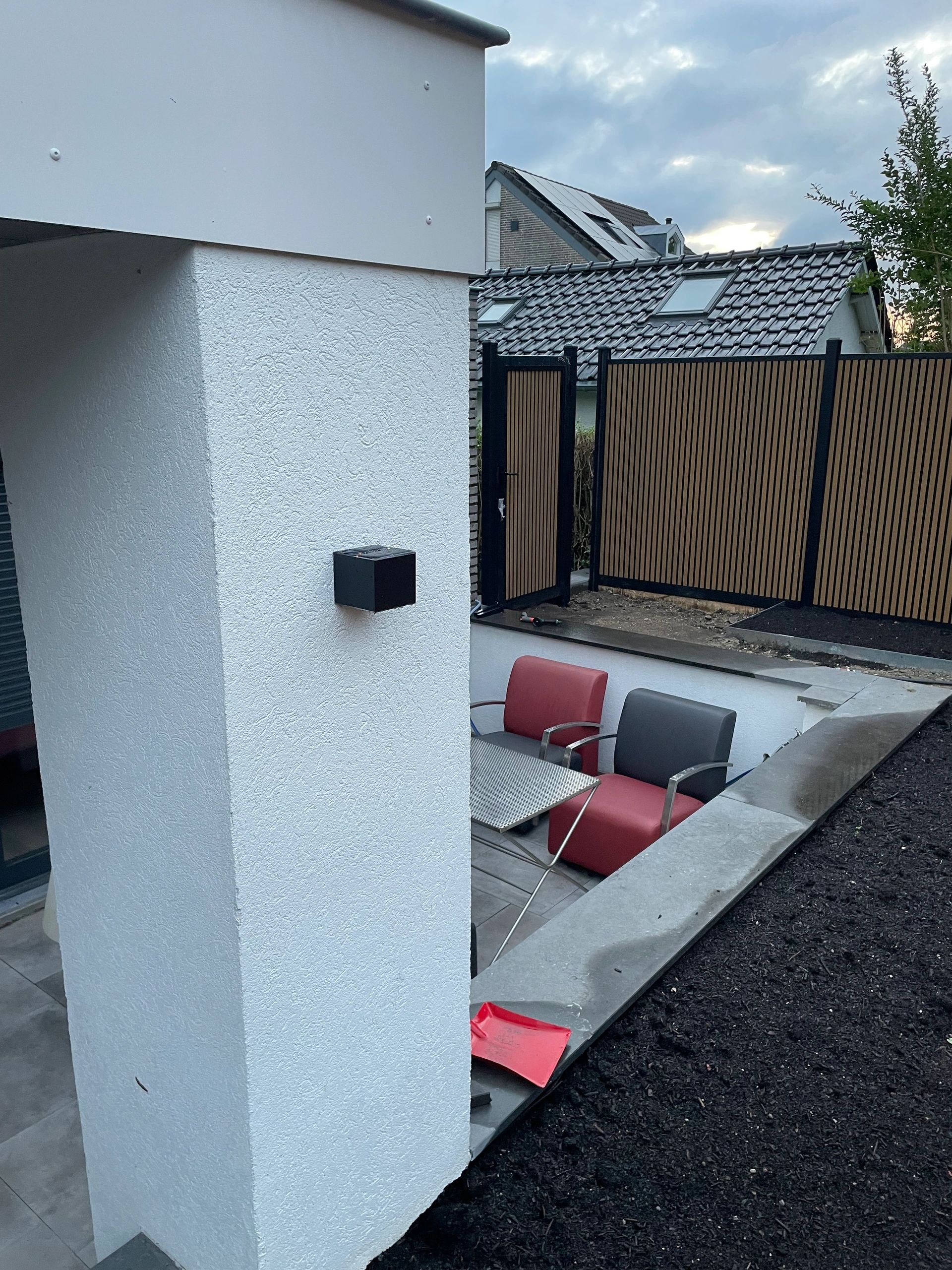 Solar LED wandlamp up downlight Emme | Warm wit licht | Rechte afwerking
