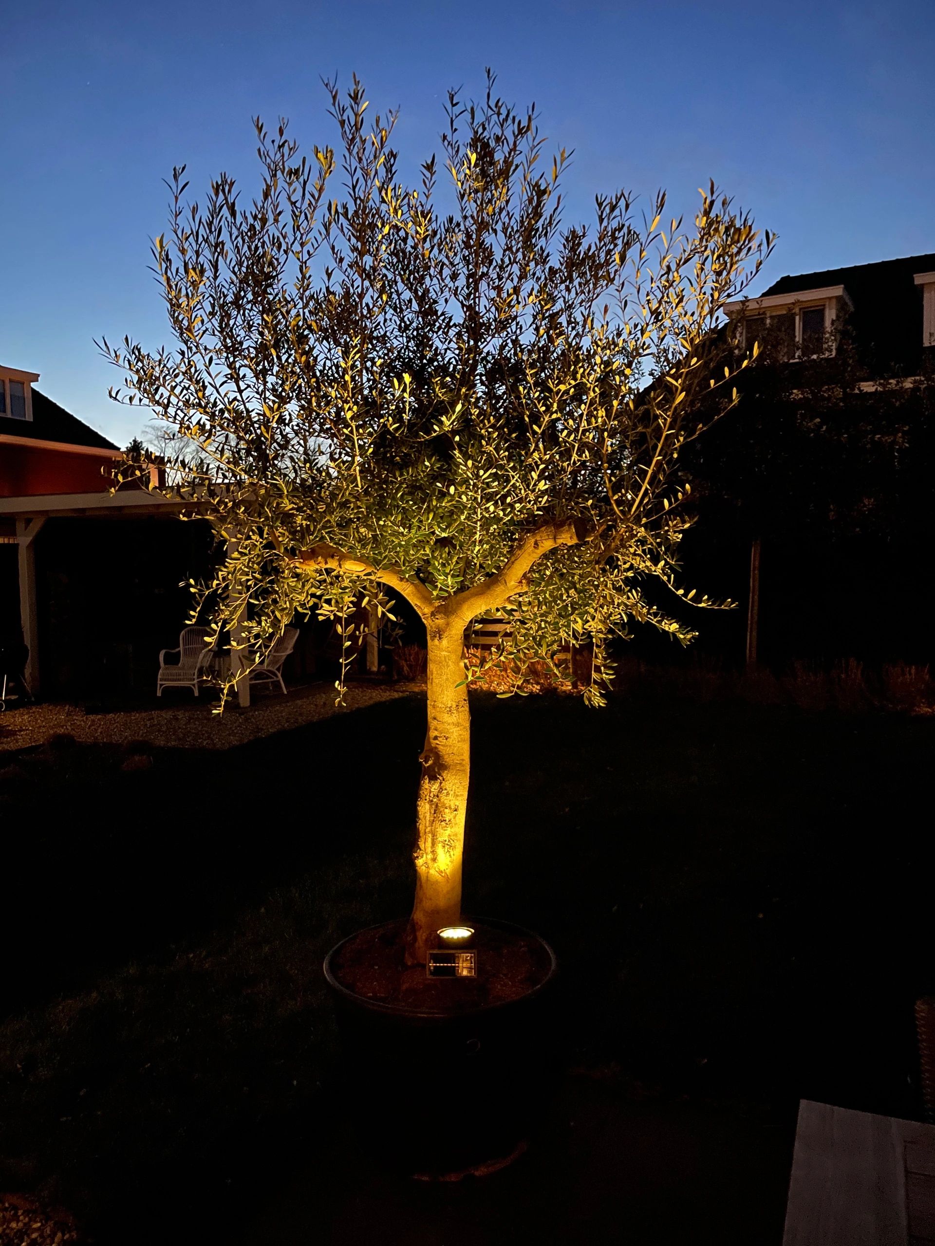 Solar spot Flood voor wandmontage of grondspies - buitenlamp op zonne energie