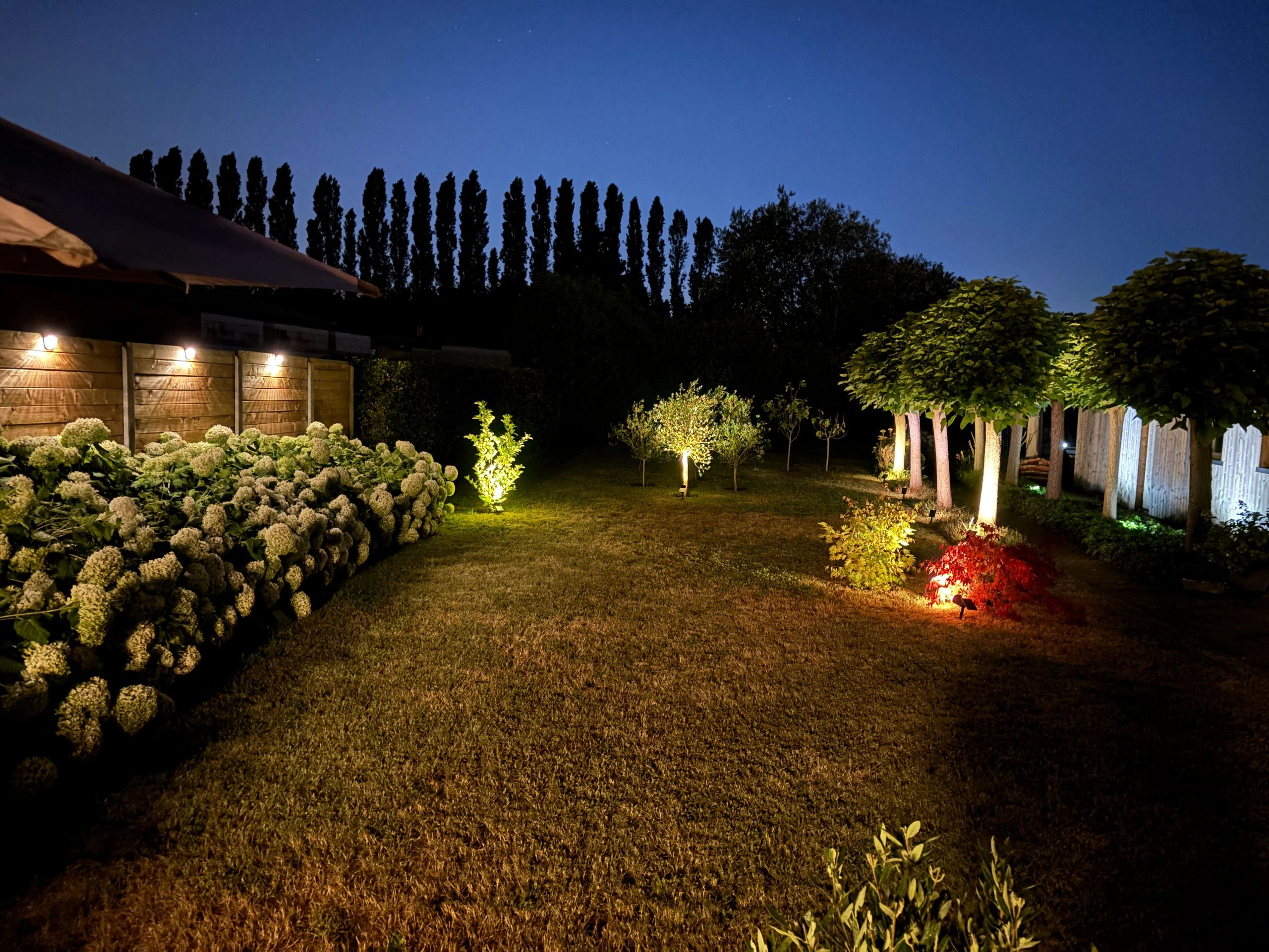 Solar wandspot Highlight voor wandmontage of grondspies - buitenlamp op zonne energie warm wit