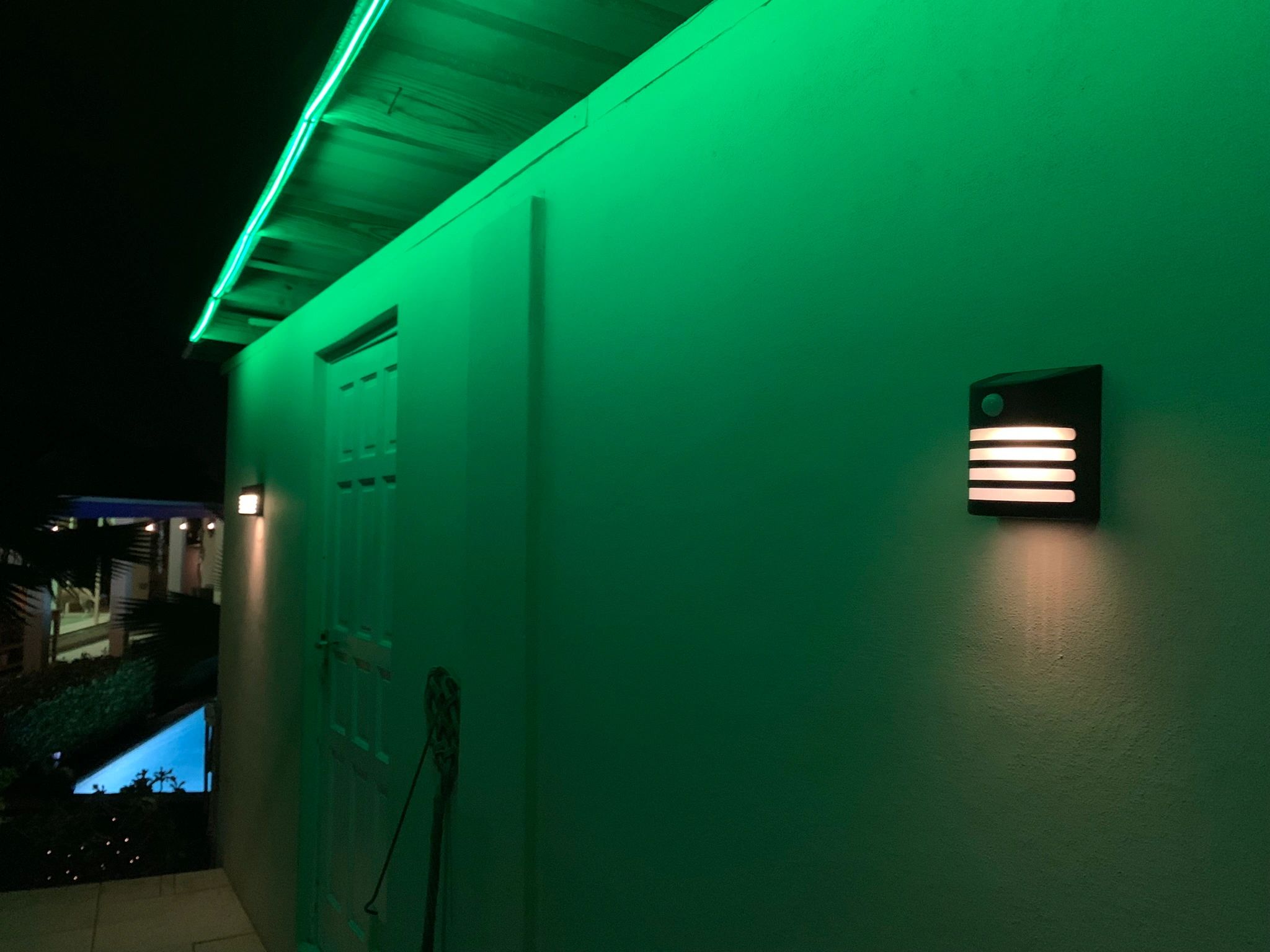 Solar wandlamp Zebra op zonne-energie met bewegingsmelder