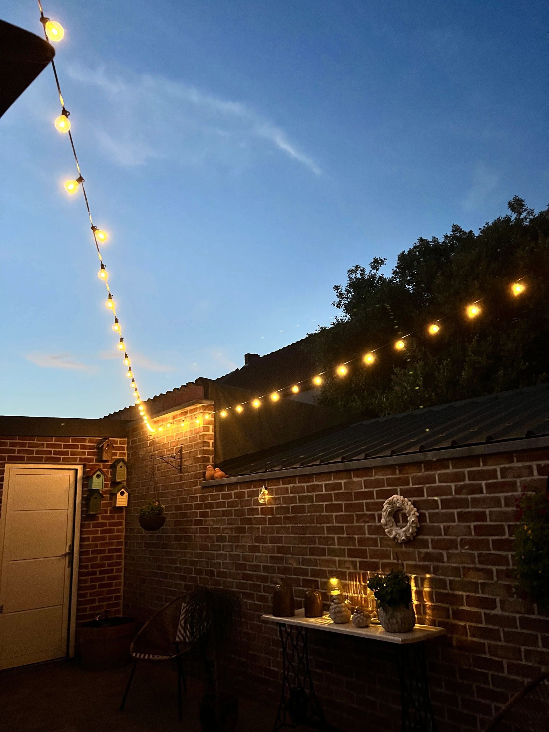 Solar lichtslinger Chain | Met 10 warm witte led filament lampen