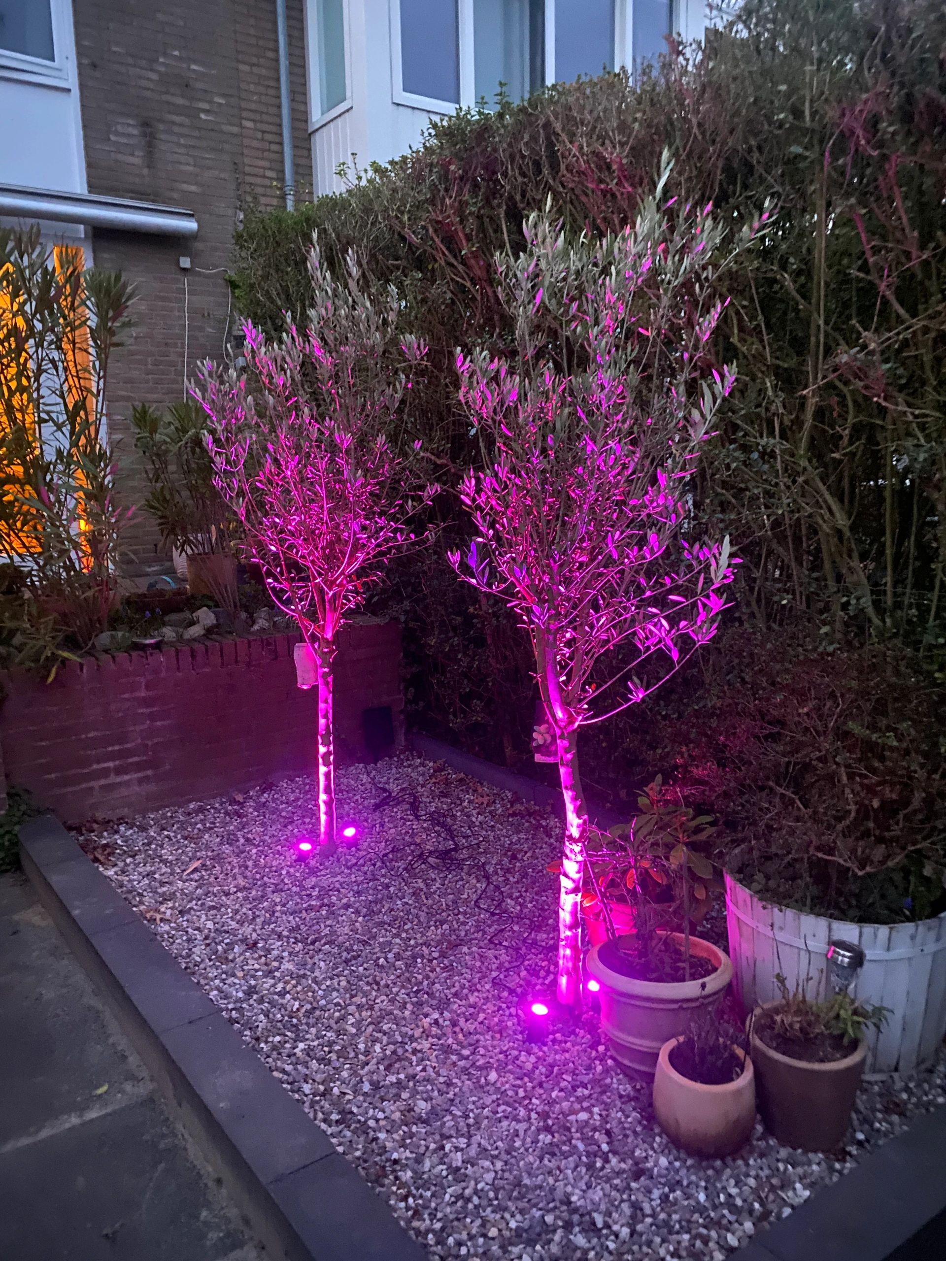 Solar tuinspots Double Twins met 4 slimme RGB spots en los zonnepaneel - Bedienen via de Smart Life app