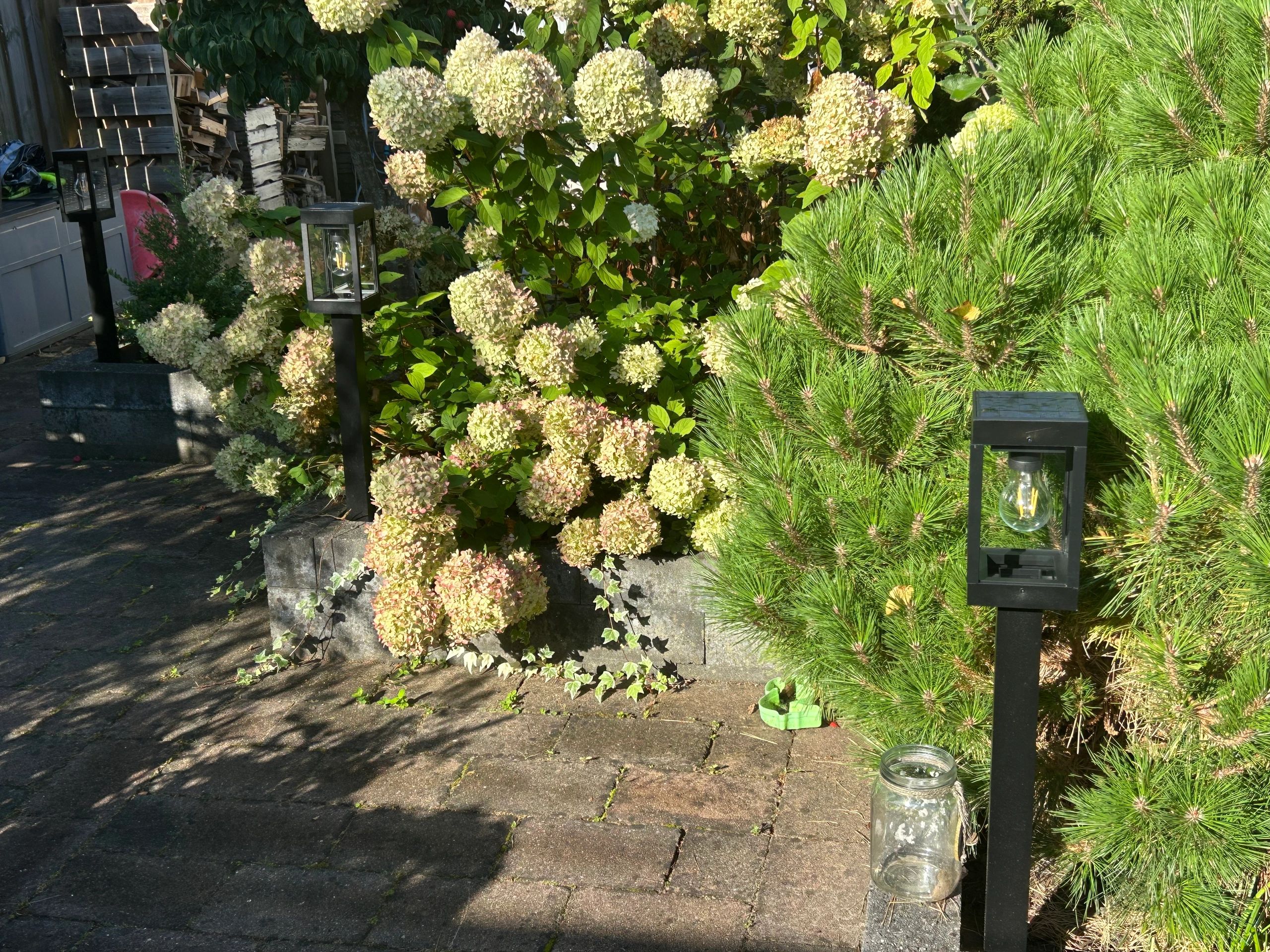 Solar staande lamp Cube op zonne-energie - Warm wit filament