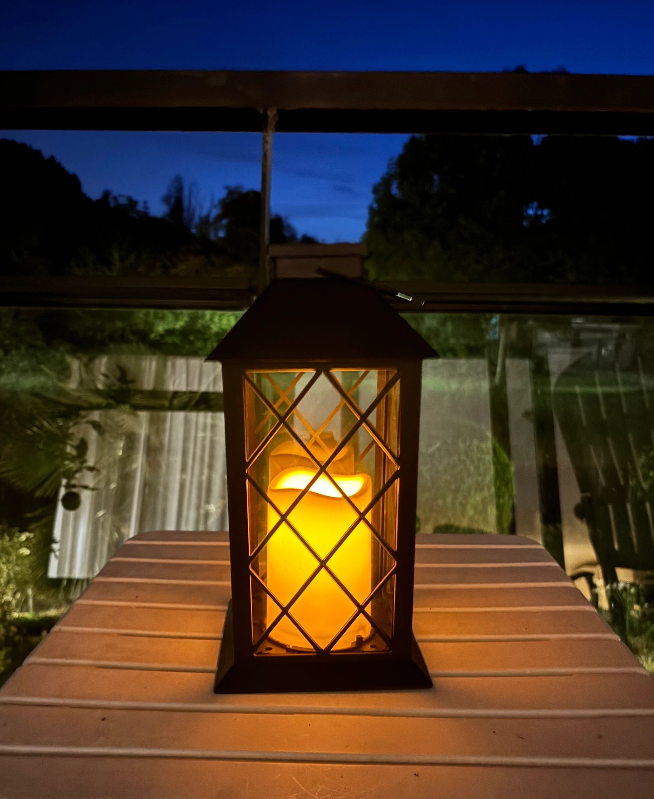 Solar LED Lantaarn Candle II | Warm wit licht |Met vlameffect