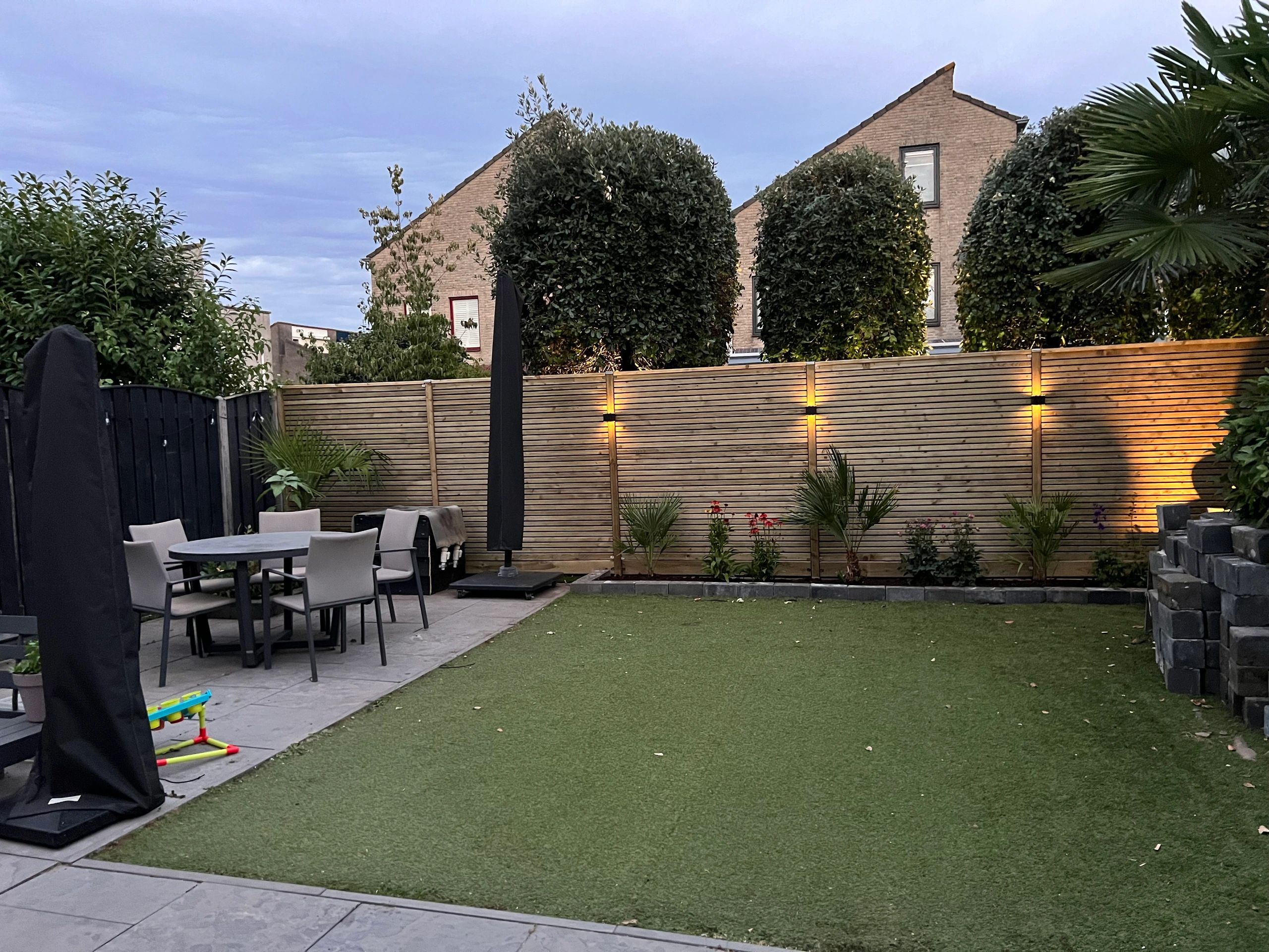 Solar LED wandlamp up downlight Emme recht - Voordeelset van 2 stuks