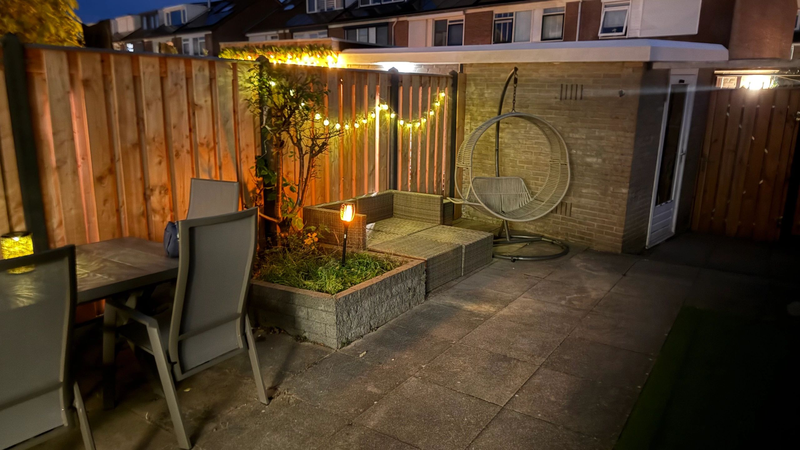 Solar lichtslinger Diamond met 10 warm witte led lampen