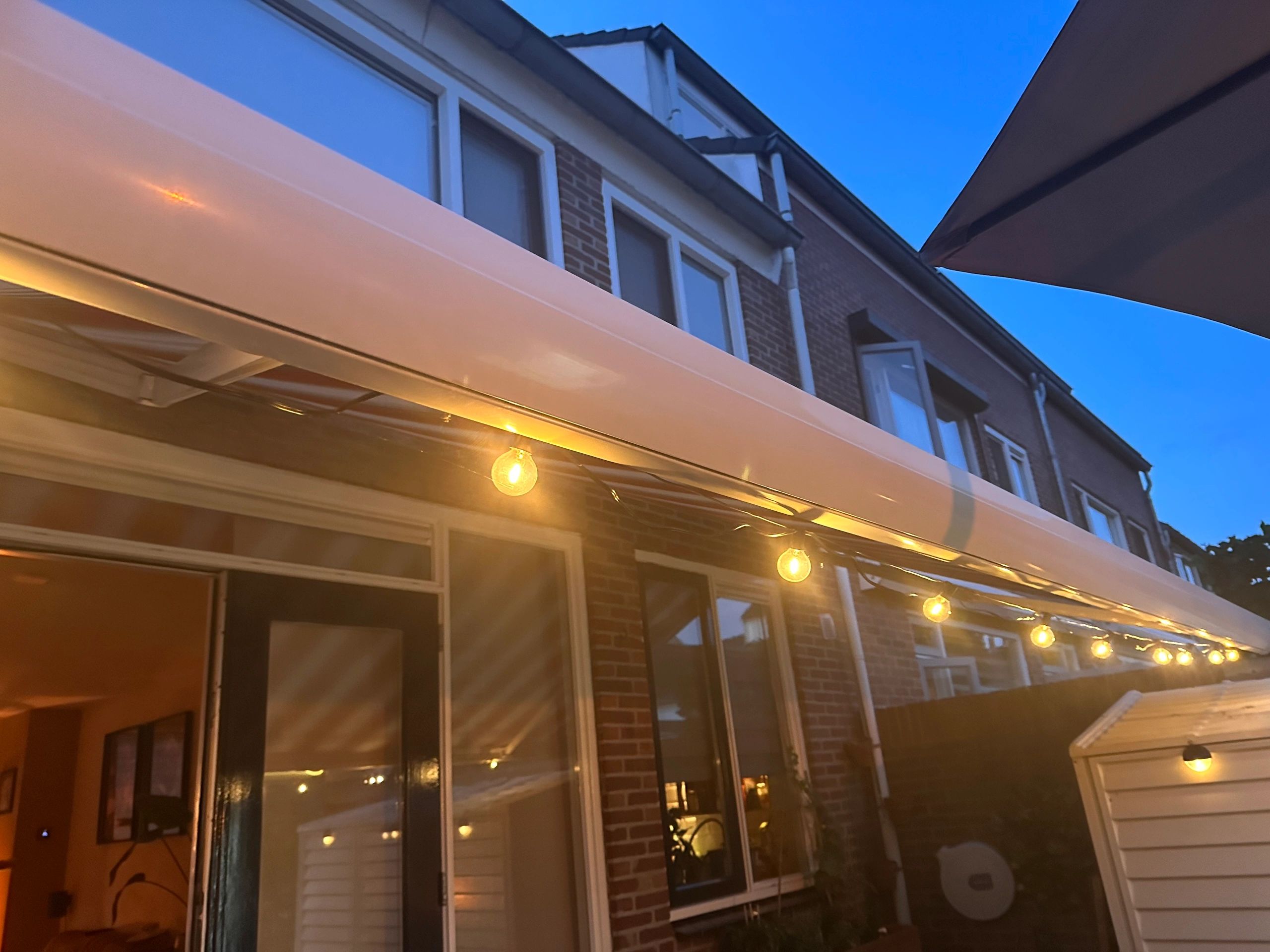 Solar lichtslinger Chain | Met 25 warm witte led filament lampen