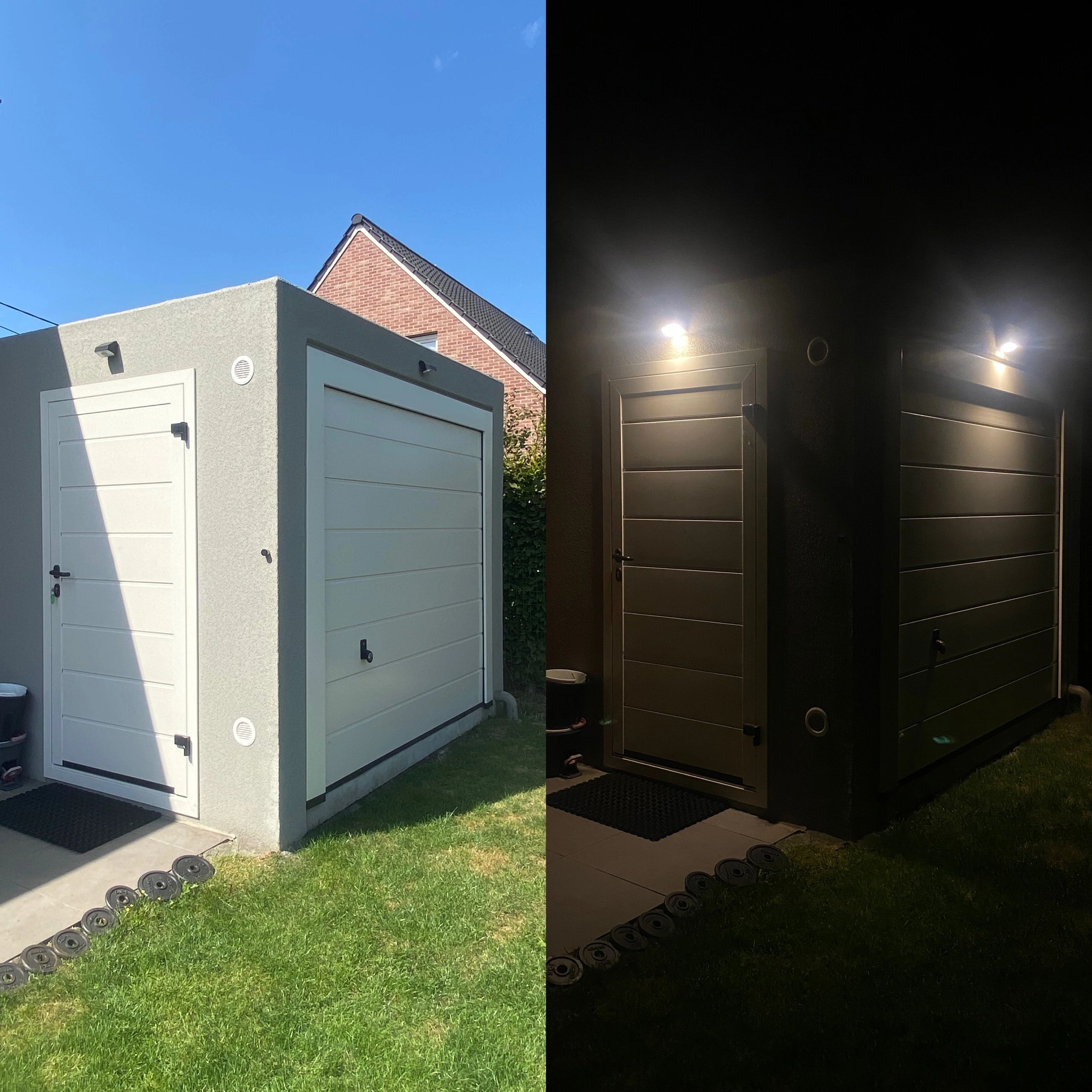Solar Wandlamp Beam met schemer- en bewegingssensor op zonne-energie set van 4 stuks