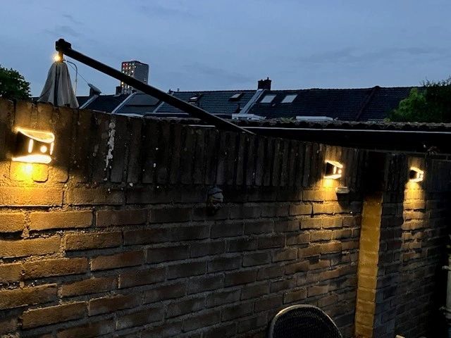 Solar RVS buitenlamp Glare met bewegingssensor - Voordeelset van 3