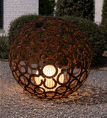 Solar bol lamp (30 cm) met afstandsbediening - Set van 2