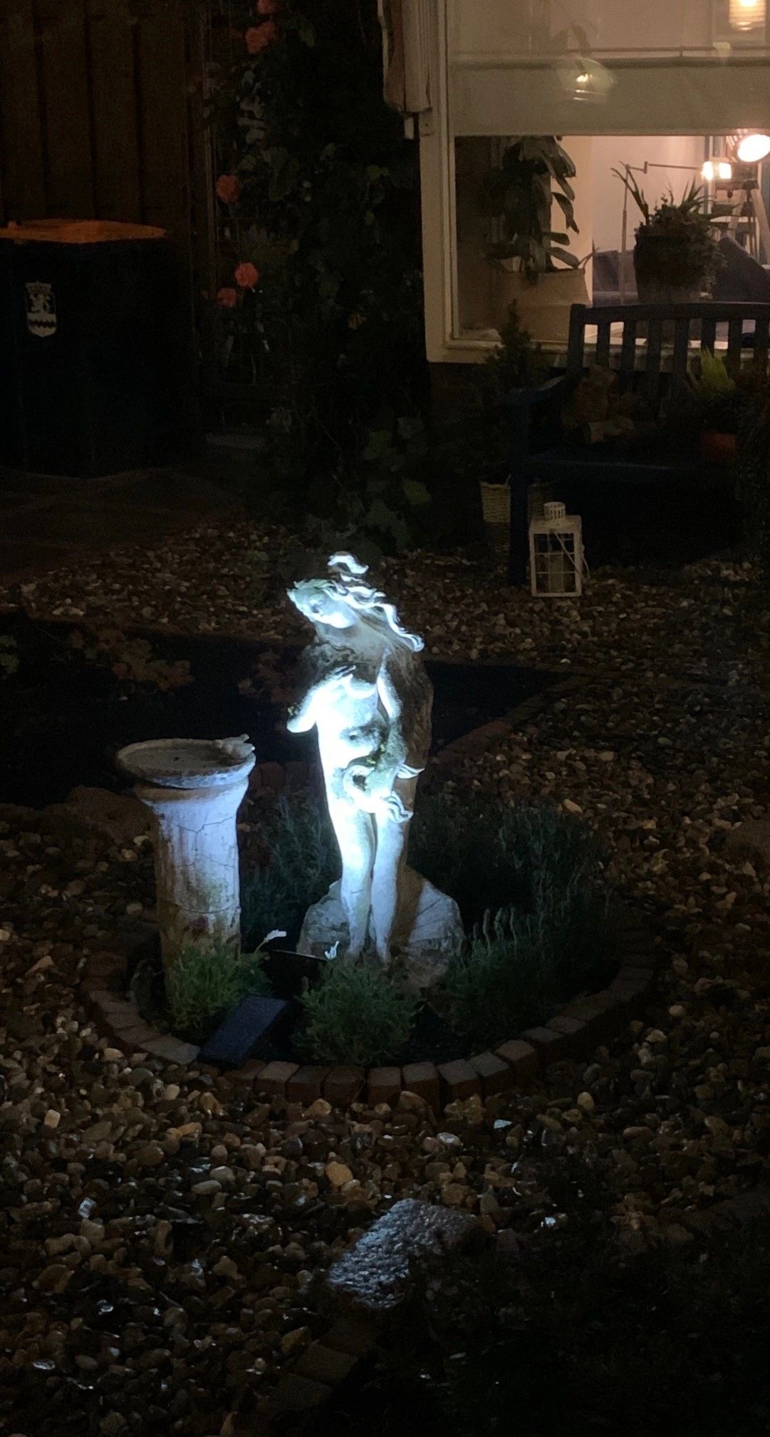 Solar spot Highlight voor wandmontage of grondspies - buitenlamp op zonne energie
