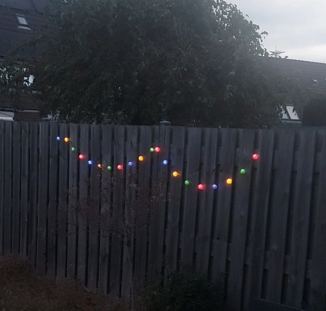 Solar lichtslinger Marrakech met 20 multicolor led lampen