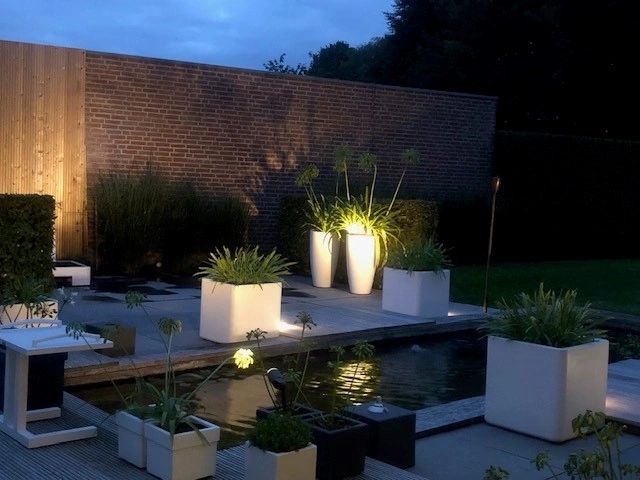 Solar spot Accent voordeelset met grondspies RVS warm wit