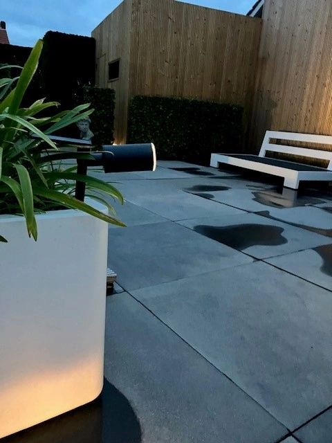 Solar spot Accent voordeelset met grondspies RVS warm wit