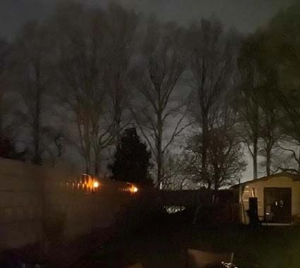 Solarlamp Fakkel Small voordeelset 4 stuks zwart met vlameffect