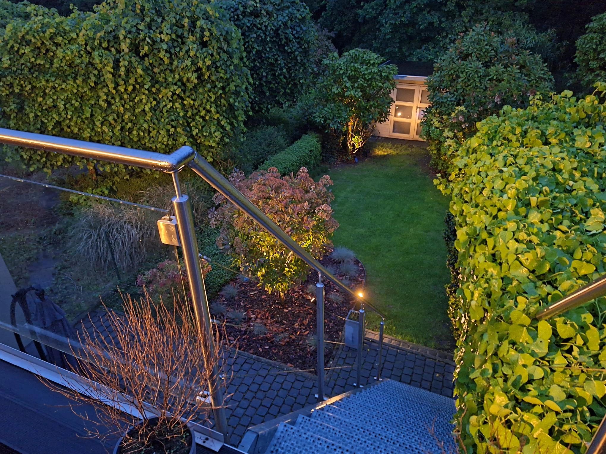 Solar spot Highlight voor wandmontage of grondspies warm wit voordeelset 2