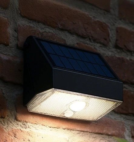 Solar Wandlamp Beam met schemer- en bewegingssensor op zonne-energie set van 4 stuks