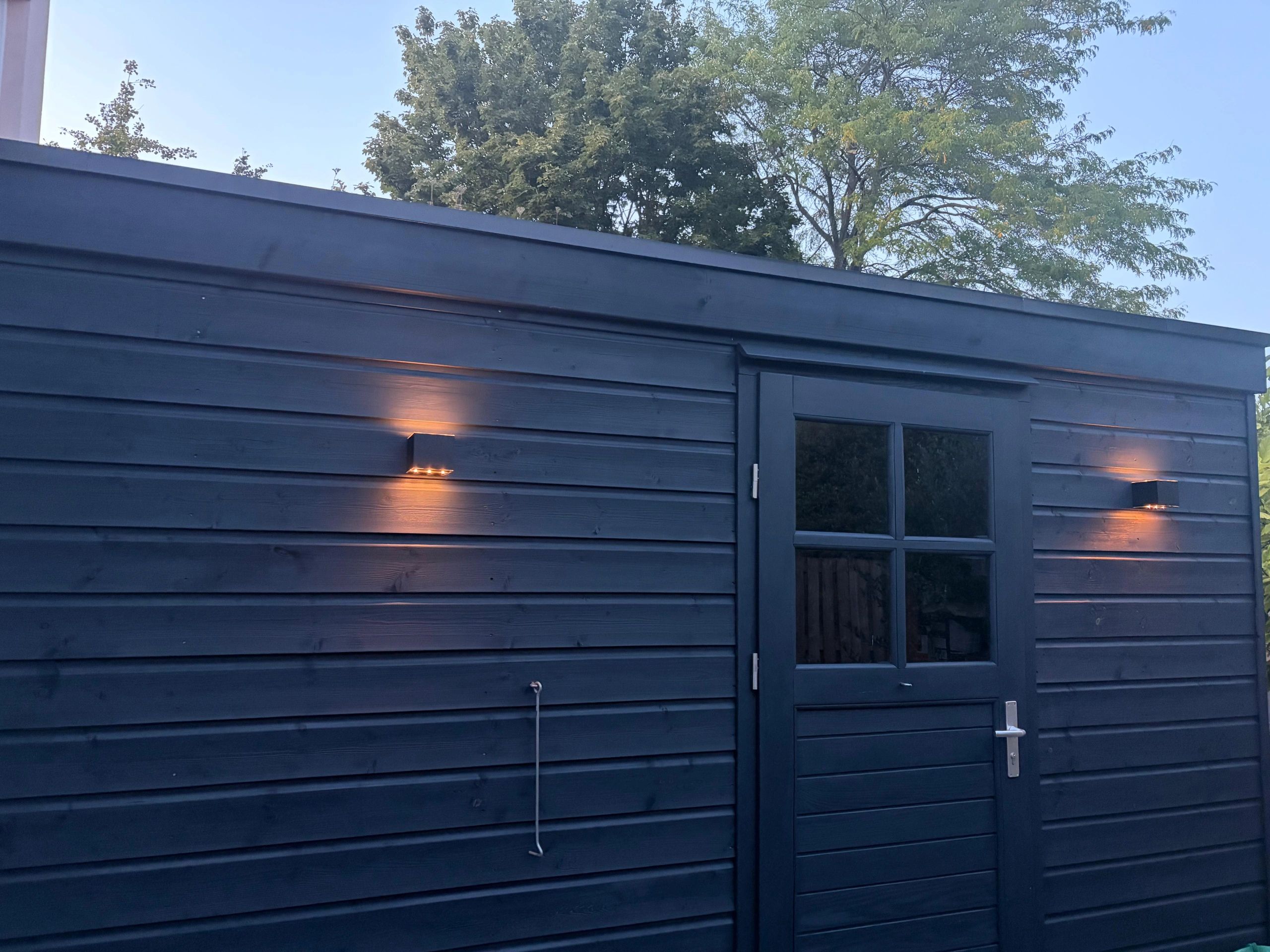 Solar LED wandlamp up downlight Emme | Warm wit licht | Voordeelset van 2 stuks | Rechte afwerking